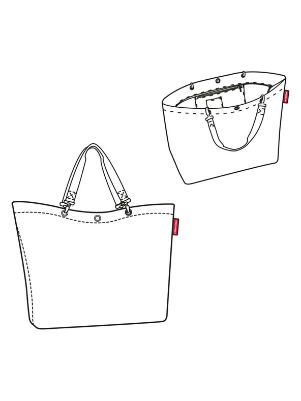 Reisenthel Zelená dámska bodkovaná veľká nákupná taška Reisenthel Shopper XL