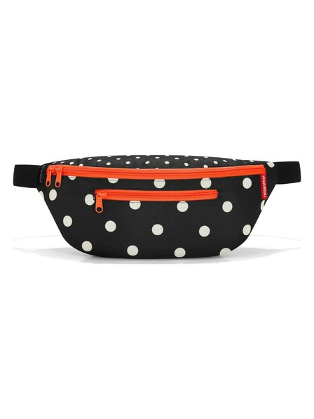 Reisenthel Červeno-čierna dámska taška s bodkami Reisenthel Beltbag M Mixed Dots