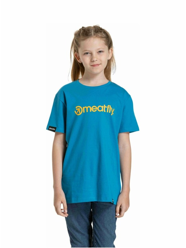 Meatfly Meatfly detské tričko Bart Funky Blue | Modrá | Veľkosť 146 | 100% bavlna