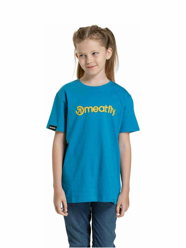 Meatfly Meatfly detské tričko Bart Funky Blue | Modrá | Veľkosť 146 | 100% bavlna