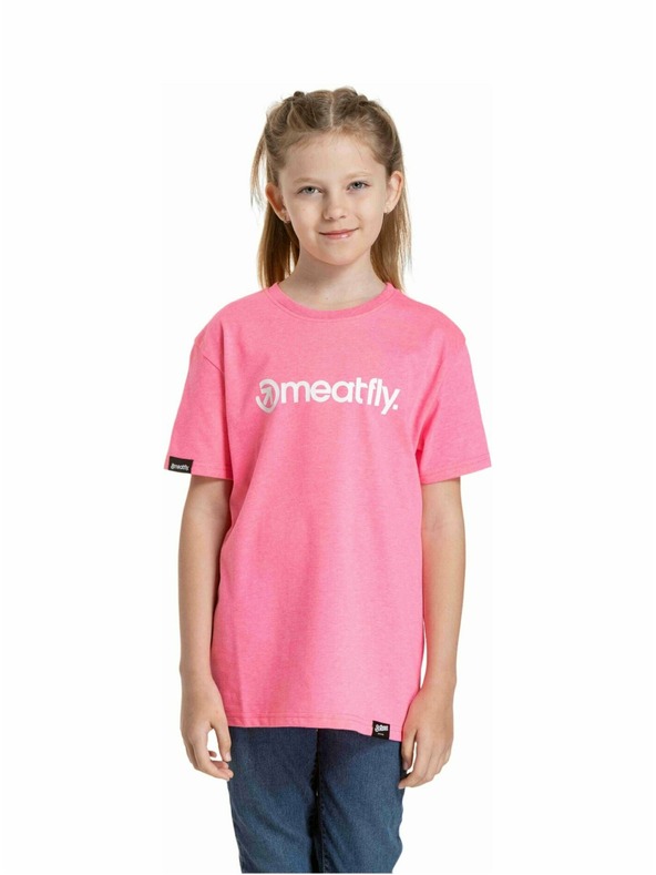 Meatfly Meatfly detské tričko Bart Neon Pink | Ružová | Veľkosť 146 | 100% bavlna