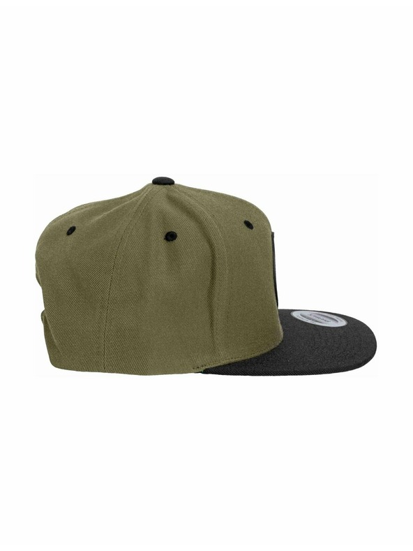 Meatfly Meatfly šiltovka Flanker Snapback Červený Vrch/Olivový/Čierny