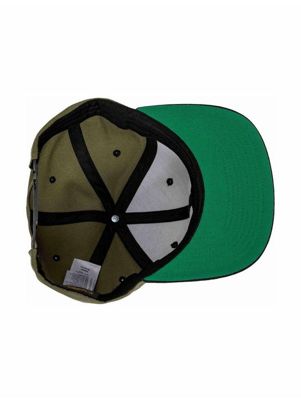 Meatfly Meatfly šiltovka Flanker Snapback Červený Vrch/Olivový/Čierny
