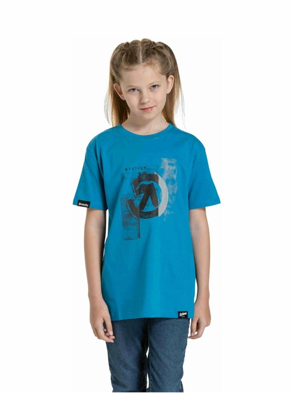 Meatfly Meatfly detské tričko Artee Funky Blue | Modrá | Veľkosť 158 | 100% bavlna