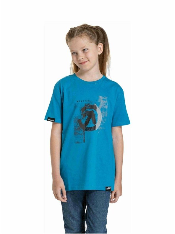 Meatfly Meatfly detské tričko Artee Funky Blue | Modrá | Veľkosť 158 | 100% bavlna