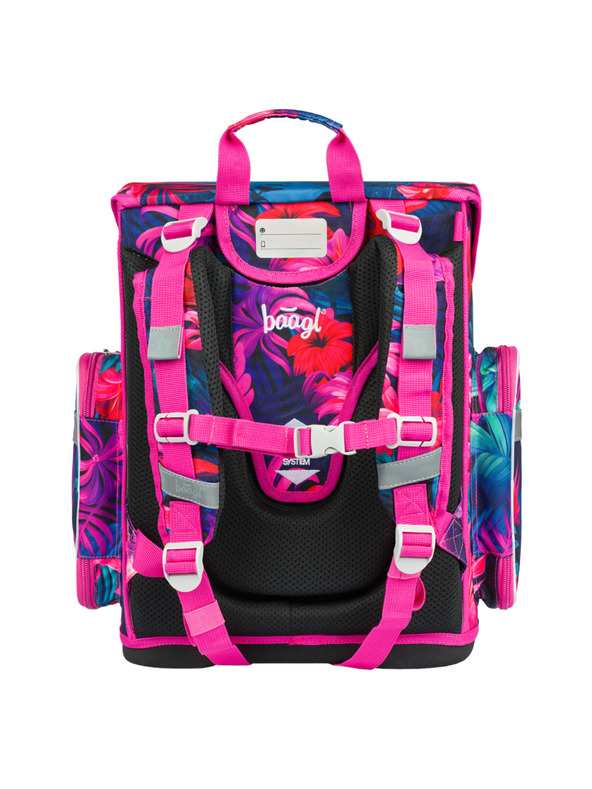 BAAGL  BAAGL SET 5 Ergo Plameňáci: aktovka, penal, sáčok, zástena, peňaženka