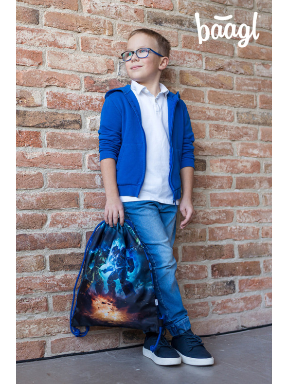 BAAGL  BAAGL SET 5 Ergo Roboti: aktovka, penal, sáčok, zástena, peňaženka