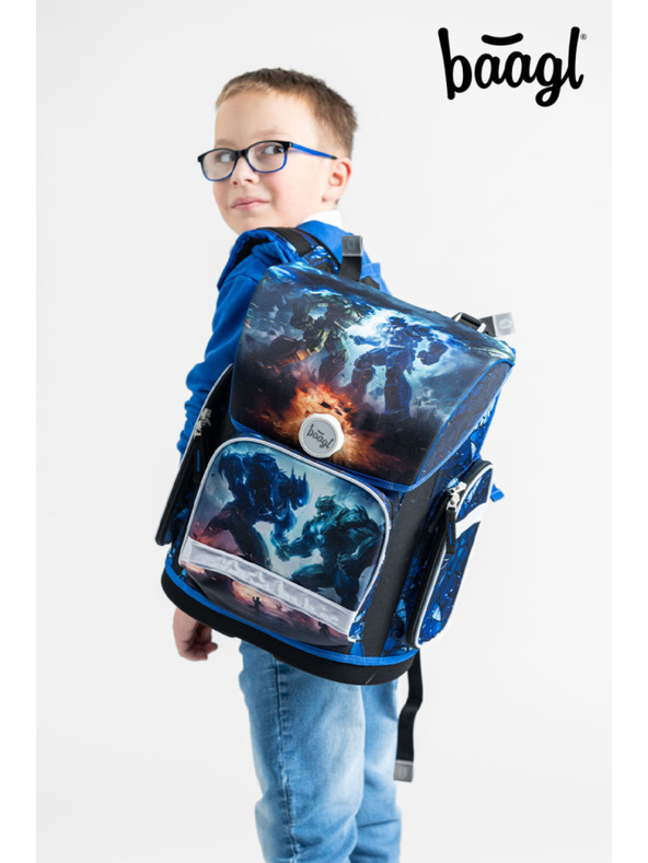 BAAGL  BAAGL SET 5 Ergo Roboti: aktovka, penal, sáčok, zástena, peňaženka