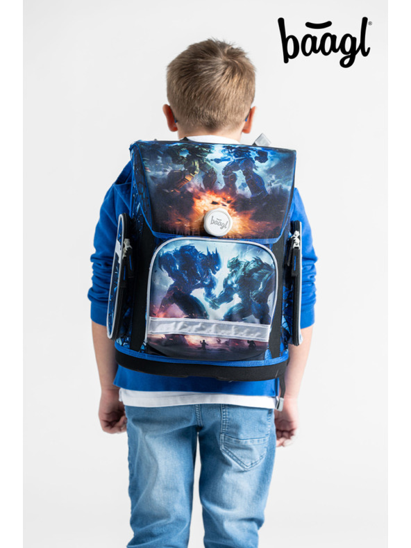 BAAGL  BAAGL SET 5 Ergo Roboti: aktovka, penal, sáčok, zástena, peňaženka