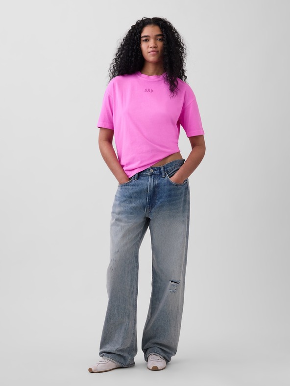 GAP Oversize tričko s logom VintageSoft GAP