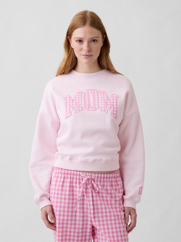 GAP Oversize mikina s logom Mom GAP