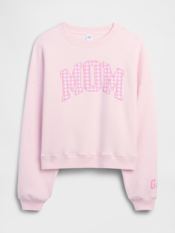 GAP Oversize mikina s logom Mom GAP