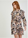 Orsay Béžovo-čierne dámske vzorované šaty ORSAY