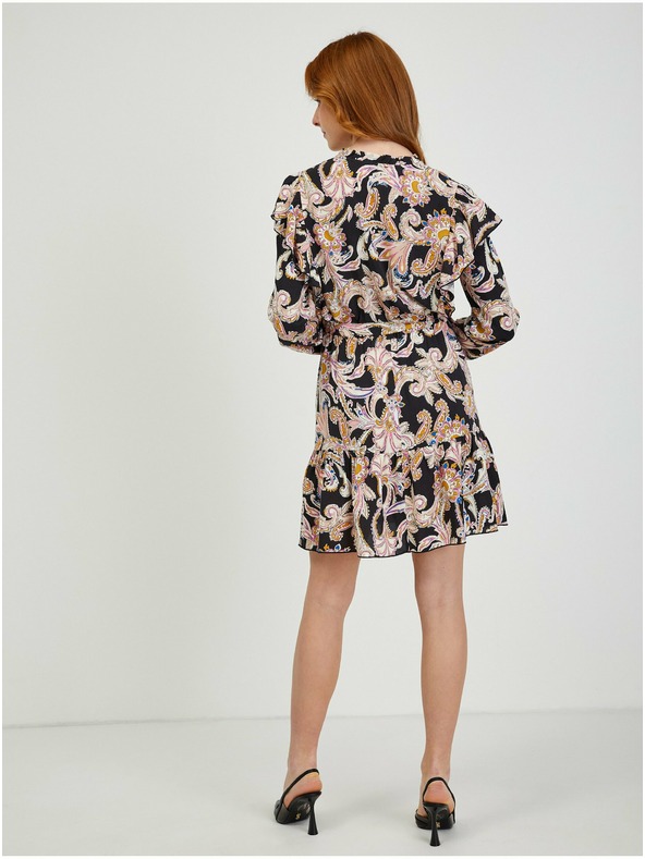 Orsay Béžovo-čierne dámske vzorované šaty ORSAY