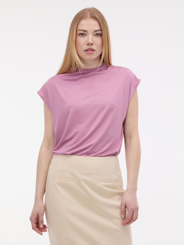 Orsay Svetlofialové dámske tričko s krátkym rukávom ORSAY