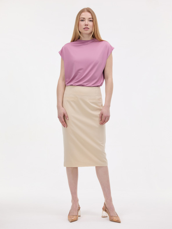 Orsay Svetlofialové dámske tričko s krátkym rukávom ORSAY