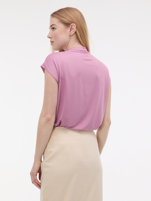 Orsay Svetlofialové dámske tričko s krátkym rukávom ORSAY