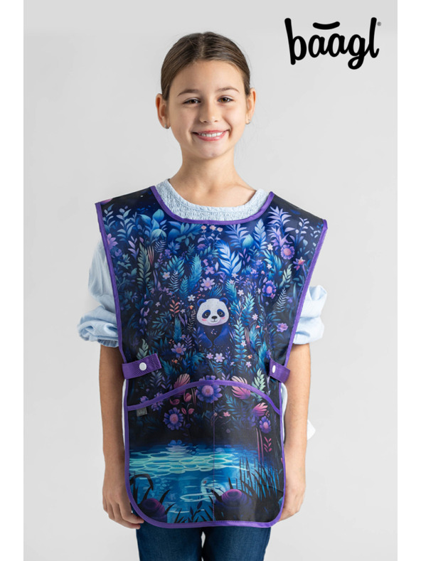 BAAGL  BAAGL SET 5 Ergo Jungle Panda: aktovka, penal, vrecko, zástěra, peňaženka