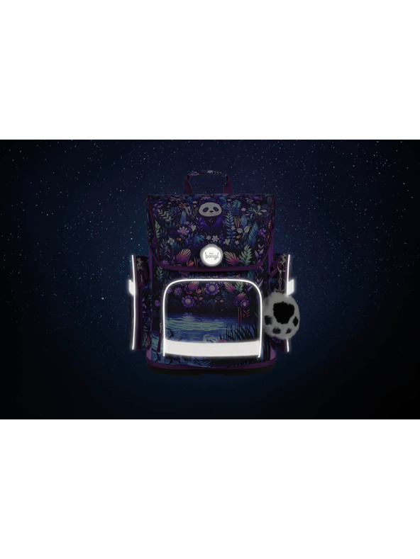 BAAGL  BAAGL SET 5 Ergo Jungle Panda: aktovka, penal, vrecko, zástěra, peňaženka