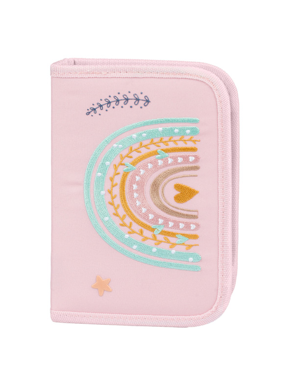 BAAGL  BAAGL SET 5 Zippy Duha ružový: aktovka, penal, vrecko, zástěra, peňaženka