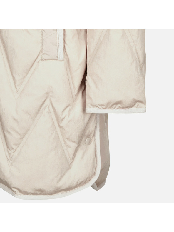 Geox Krémové dámské péřové bundy Geox Plummery