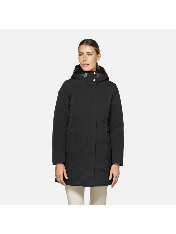 Geox Čierna dámska parka Geox Spherica