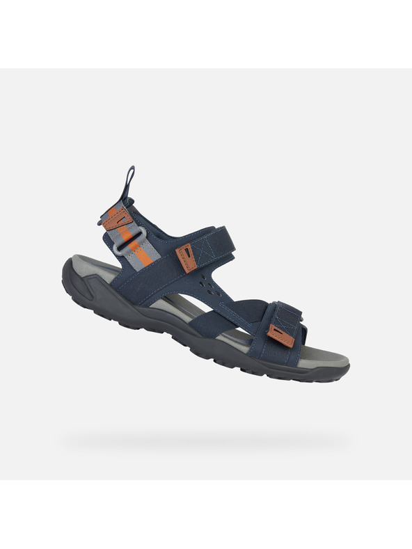 Geox Tmavomodré pánske sandále Geox Terreno + Grip