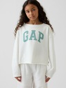 GAP Detská mikina s logom a fleece GAP