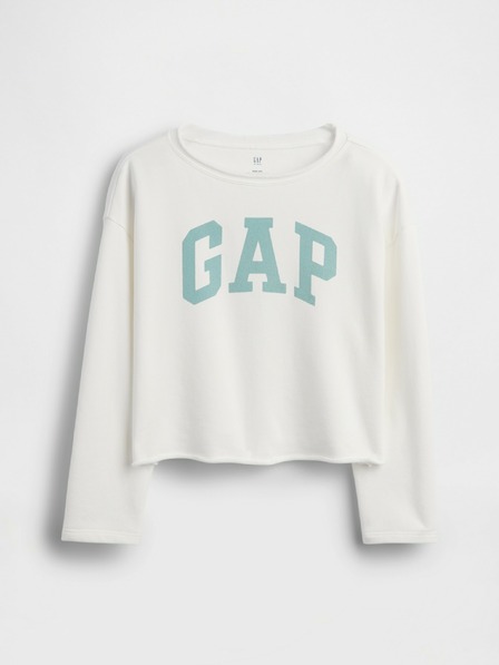 GAP Detská mikina s logom a fleece GAP
