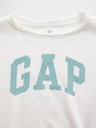 GAP Detská mikina s logom a fleece GAP