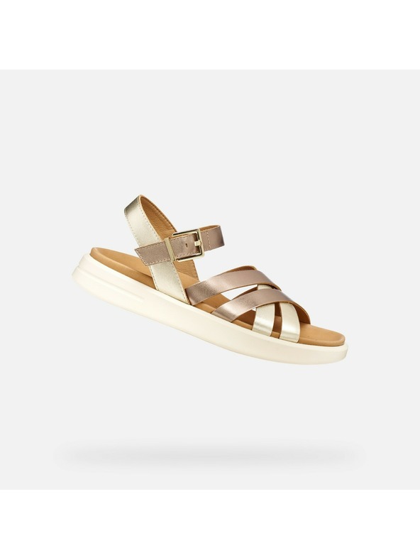 Geox Béžové dámske sandále Geox Xand 2S