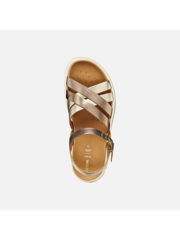Geox Béžové dámske sandále Geox Xand 2S