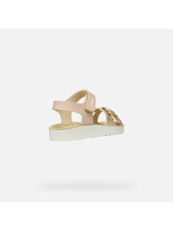 Geox Svetloružové dievčenské sandále Geox Sandal Costarei