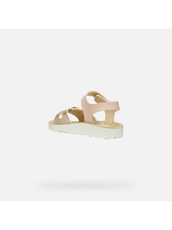 Geox Svetloružové dievčenské sandále Geox Sandal Costarei