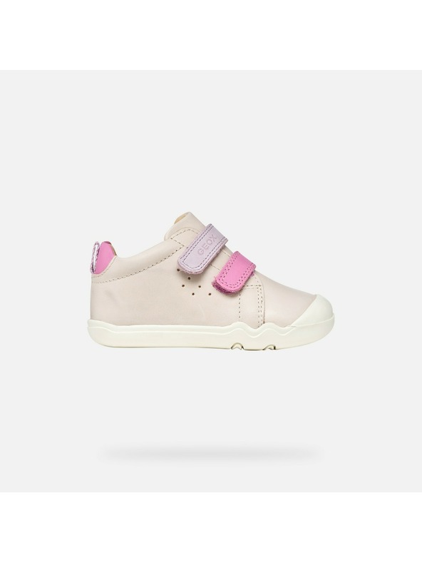 Geox Svetloružové dievčenské barefoot tenisky Geox Steppieup