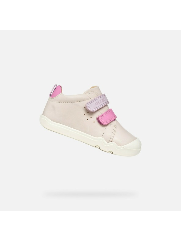 Geox Svetloružové dievčenské barefoot tenisky Geox Steppieup