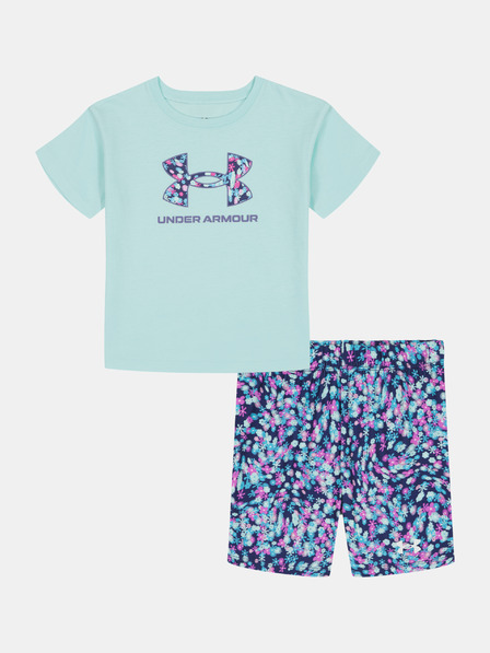 Under Armour Dievčenský set Under Armour UA PRINTED BIKE SHORT SET