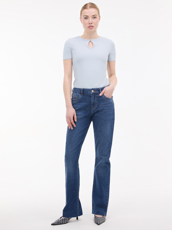 Orsay Svetlomodré dámske tričko s krátkym rukávom ORSAY