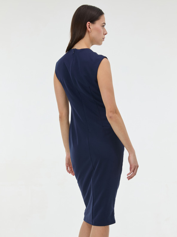 Orsay Tmavomodré dámske midi šaty ORSAY