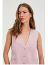 Moodo Vesta v jemné pruhy ružová Moodo