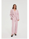 Moodo Nohavice v jemné pruhy ružové Moodo
