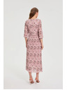Moodo Plisované šaty ružové Moodo