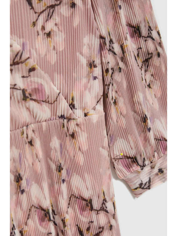 Moodo Plisované šaty ružové Moodo