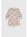 Moodo Košeľa z viskózy s kvetmi ružová Moodo