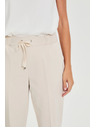 Moodo Béžové nohavice so skladmi Moodo
