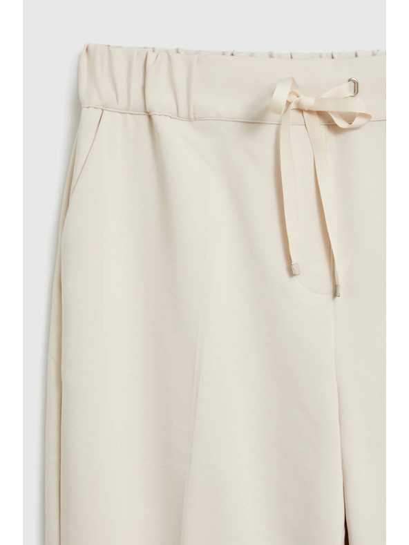 Moodo Béžové nohavice so skladmi Moodo