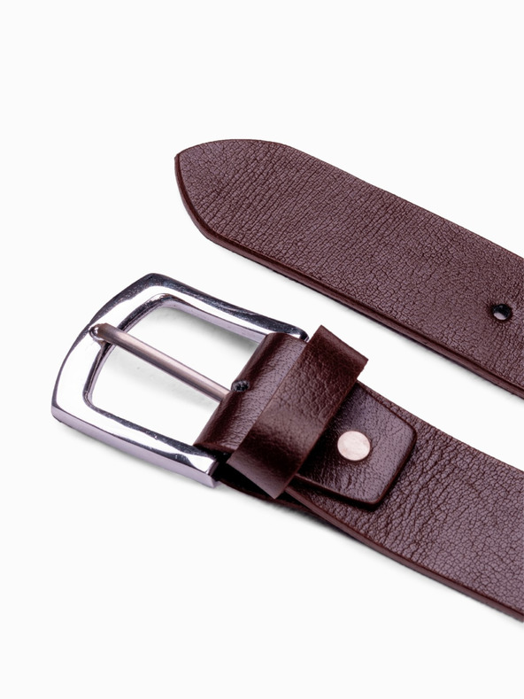 Ombre Clothing Sada pánskych kožených doplnkov - bronzová A654 Ombre Clothing