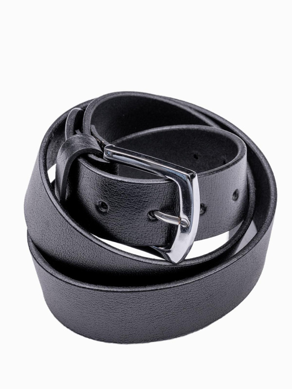 Ombre Clothing Sada pánskych kožených doplnkov - čierna A654 Ombre Clothing