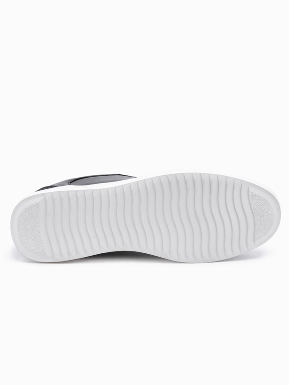 Ombre Clothing Ležérne pánske tenisky OLDSCHOOL topánky - čierna V2 OM-FOCS-0104 Ombre Clothing