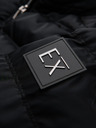 Ombre Clothing Pánska prešívana bunda s leskom a stojačikom - čierna V1 OM-JALP-0218 Ombre Clothing